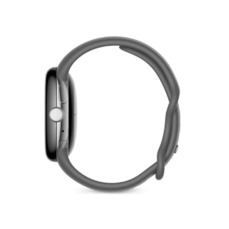 Google Pixel Watch – leštené striebro – smartwatch s remienkom