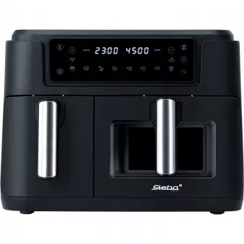 Dual teplovzdušná fritéza HF 9500 DUO (čierna, 2 400 wattov, 2 koše 6 L + 3,5 L)