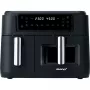 Dual teplovzdušná fritéza HF 9500 DUO (čierna, 2 400 wattov, 2 koše 6 L + 3,5 L)
