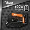 Akyga AK-C2-600 Classic 600 W ATX napájací zdroj, čiastočne modulárny, aktívne PFC, 120 mm ventilátor