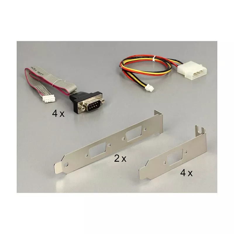 DeLOCK 95244 Mini PCIe sériový adaptér - 4 x RS-232