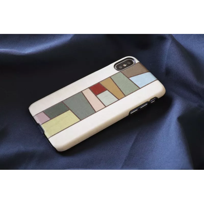 Puzdro na smartphone man and wood pre iPhone X/XS — biela