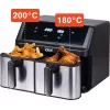 IDEAL fritéza bez tuku, dvojitá horizontálna 9L, 8 funkcií – vrátane sušenia potravín