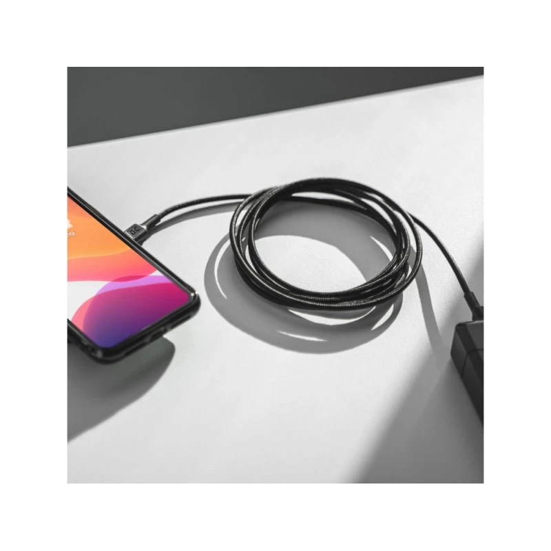 Green Cell KABGC30 USB kábel USB 2.0 1.2 m USB-C čierny