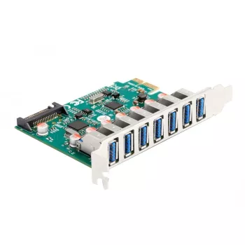 DeLOCK PCI Express x1 karta na 7 x externé USB 5 Gbit/s Type-A konektor samica