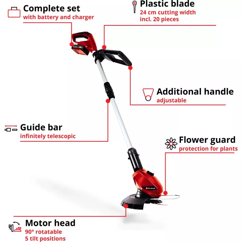 Vyžínač trávnika Einhell GE-CT 18 Li Kit