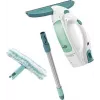 Leifheit okenný vysávač Glass Cleaner Dry&Clean s rukoväťou a stieracou kefou 51003