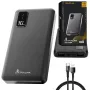 Powerbanka Extralink EPB-098B 10000 mAh, LiPo, 2× USB-A + 1× USB-C, čierna