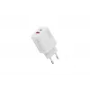 AC USB nabíjačka DIGITUS 20W, 1x USB-C, 1x USB-A, vstup 100–240V, biela