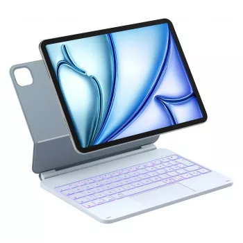 Obal folio s Bluetooth klávesnicou Inateck KB09119 pre iPad Air/Pro 11 palcov (27,9 cm), 500 mAh batéria, modrá