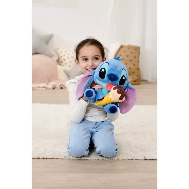 Plüšová hračka SIMBA maskot Stitch zmrzlina 25 cm, originálna mäkká postavička