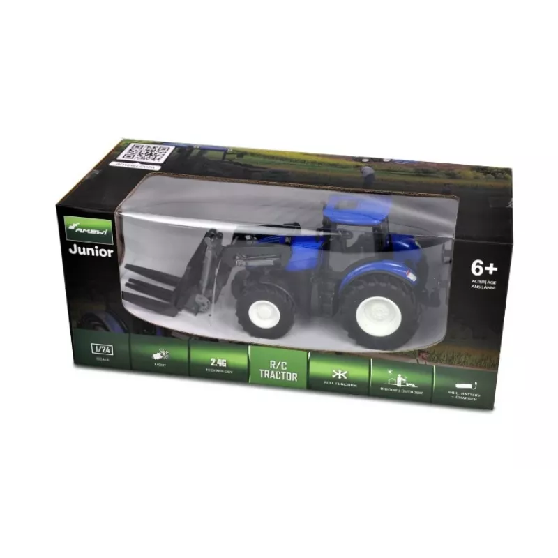 Traktor Amewi hračkársky traktor s paletovými vidlami, elektromotor, 1:24