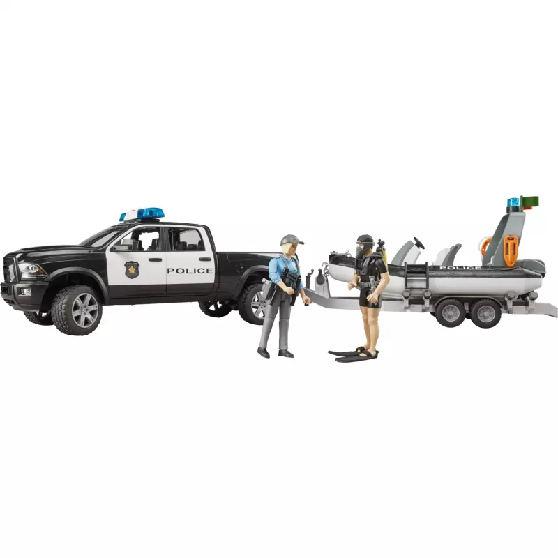 Dodge RAM 2500 Police Pickup s člnom