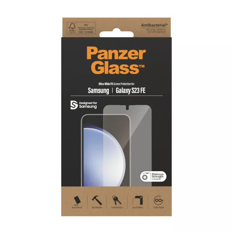 PanzerGlass ® ochranná fólia na displej Samsung Galaxy S23 FE | Ultra-Wide Fit