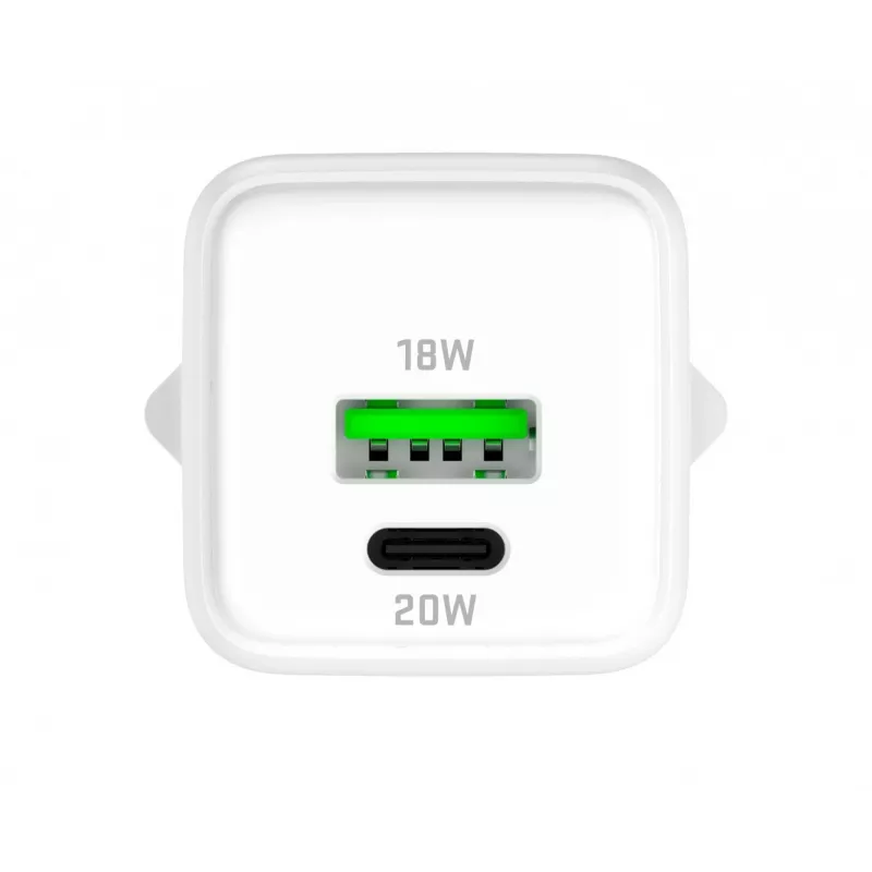 USB-C/A sieťová nabíjačka YENKEE YAC G38 20W 3A Power Delivery (USB-C a USB-A)