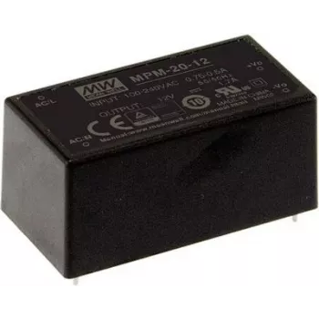 Napájací zdroj MEAN WELL MPM-20-12 20W 12V 90-264V