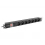 LANBERG PDU RACK NAPÁJACÍ PANEL (1U,16A,7X 230V,2M)