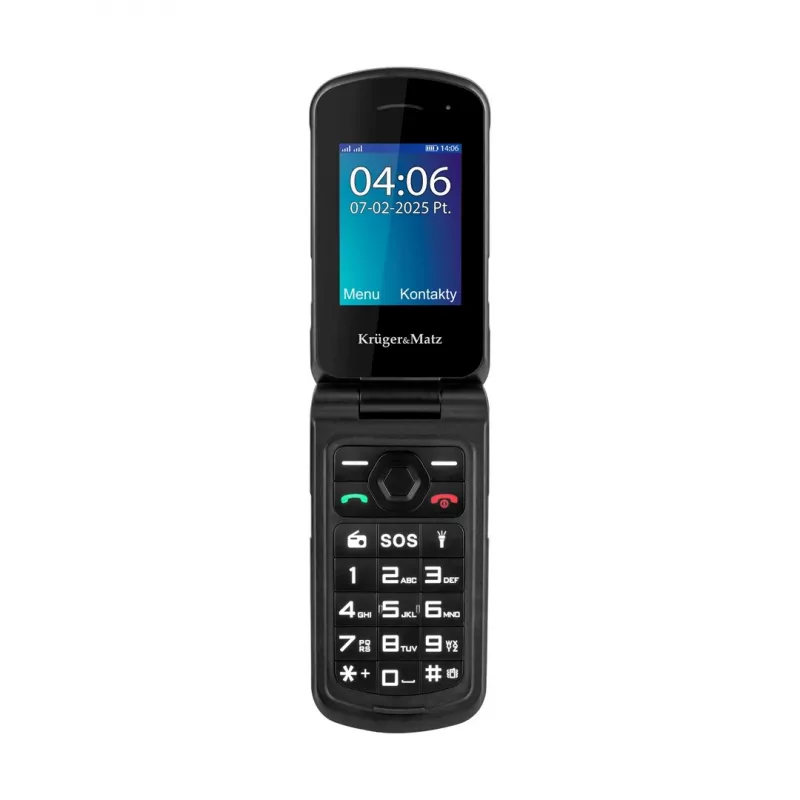 Flip telefón Kruger & Matz Iron 5 Flip KM0466 — Dual-SIM, 2,4
