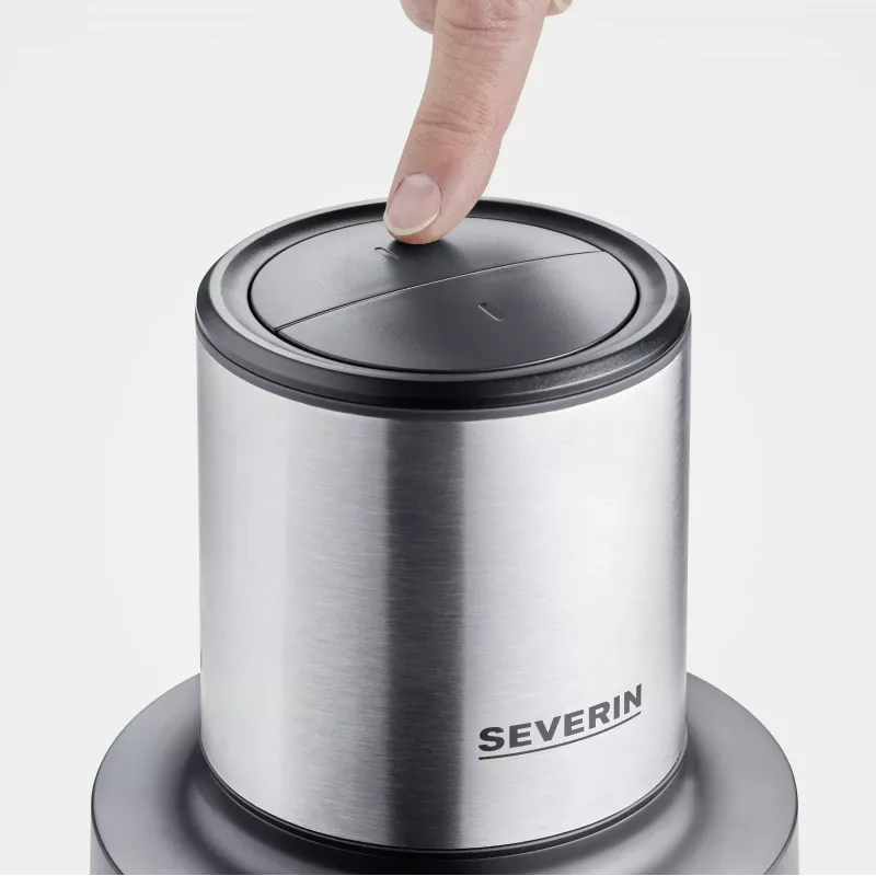 Elektrický drvič Severin KM 3867 1 l 400 W čierna strieborná transparentná