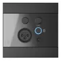 AUDAC WP225/B nástenný panel, XLR mikrofón + 3,5 mm konektor samica, Bluetooth, čierny