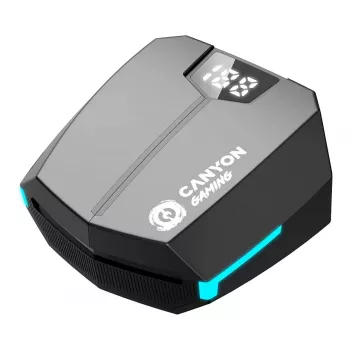 Canyon GTWS-2 slúchadlá bezdrôtové Ear-Hook Gaming USB Type-C Bluetooth nabíjací dok čierna (CND-GTWS2B)