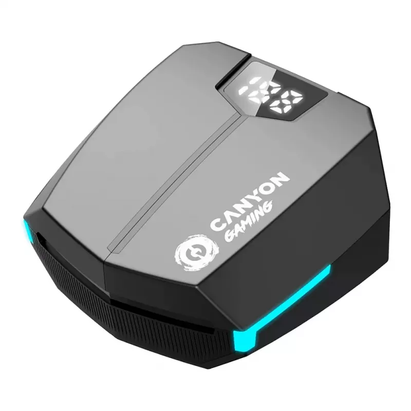 Canyon GTWS-2 slúchadlá bezdrôtové Ear-Hook Gaming USB Type-C Bluetooth nabíjací dok čierna (CND-GTWS2B)