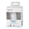 Kábelový prepínač pohlavia LogiLink CV0100 DisplayPort na HDMI biely