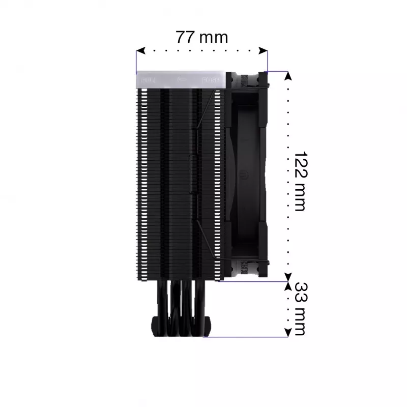 Endorfa Fera 5 čierny ARGB CPU chladič