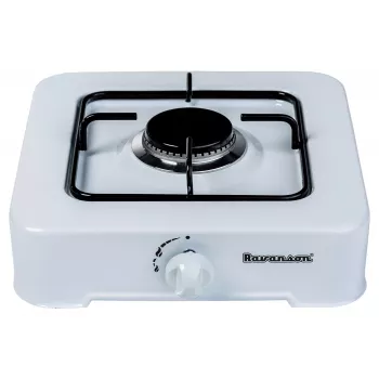 Plynový varič Ravanson K-01T (biela; 1 zóna)
