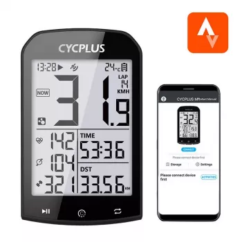 GPS cyklistický počítač Cycplus M1, 2,9-palcový displej, Bluetooth