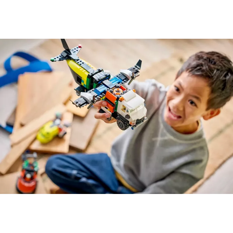 LEGO CITY 60505 Lietadlo, servisné nákladné auto a hovercraft