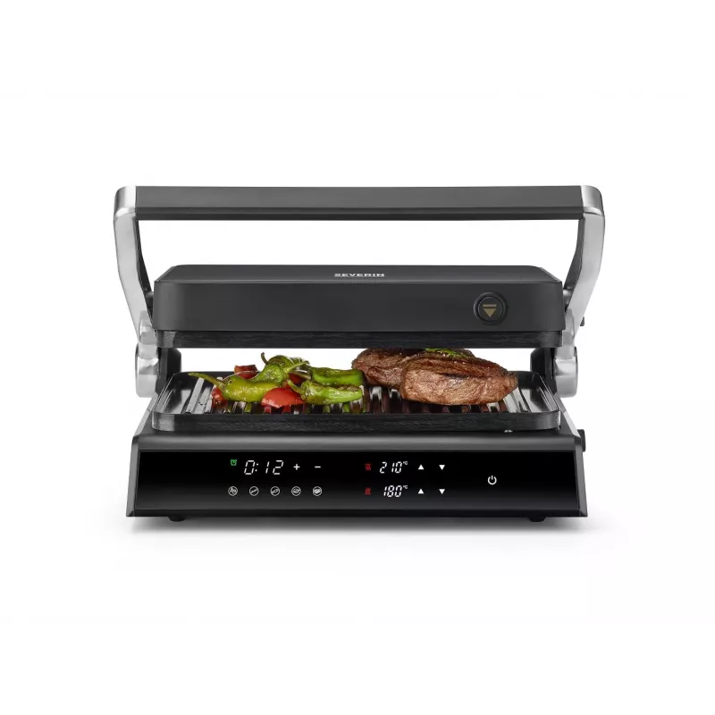 Kontaktný gril Severin KG 2399 čierny nerez 1800 W