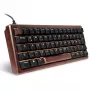Sharkoon 100068100 klávesnica Office USB QWERTZ nemecká drevo 61 klávesov RGB LED