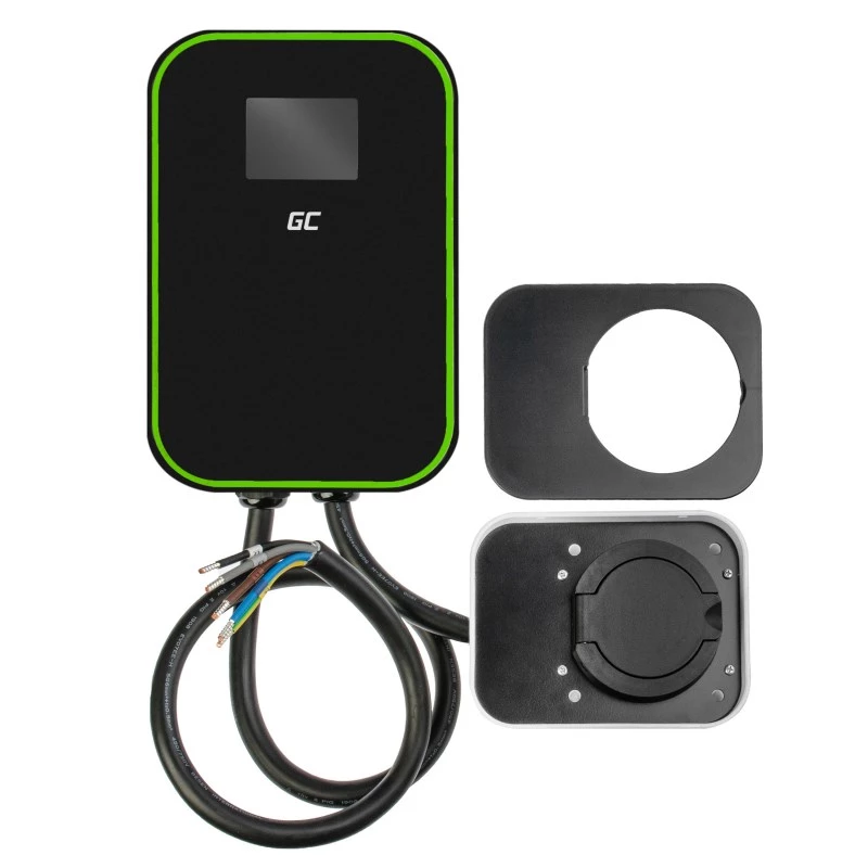 GREEN CELL WALLBOX EV POWERBOX 22KW SO ZÁSUVKOU & RFID