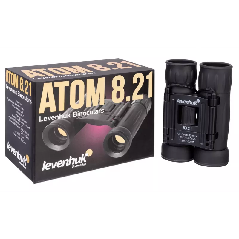 Ďalekohľad Levenhuk Atom 8x21 strešný hranol čierny zväčšenie 8x