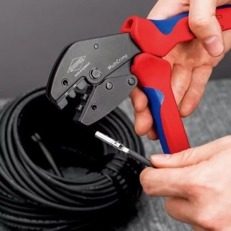 Krimpovací nástroj Knipex 97 33 03 MultiCrimp pre PV konektory MC4 a MC4 EVO2