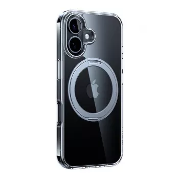 Ochranné puzdro Torras Ostand Pro pre iPhone 16 Plus, priehľadné tenké, TPU/PC
