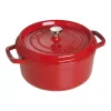Jednoduchý hrniec Staub Cocotte 24 cm čerešňa