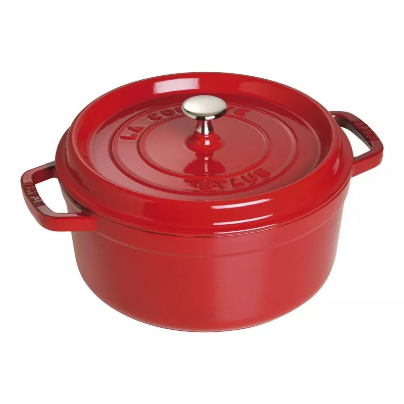 Jednoduchý hrniec Staub Cocotte 24 cm čerešňa
