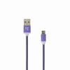 Sbox USB->Micro USB M/M 1m USB-10315U slivková fialová