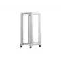 LANBERG 19-palcový otvorený rack 27U 600x800 mm sivý, 27U open-frame serverový rack