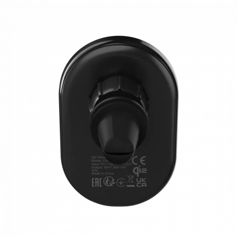 Bezdrôtová autonabíjačka CANYON OnGrip 105 15W Qi2 Wireless čierna
