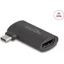 Adaptér DELOCK USB Type-C (konektor samec) na HDMI (konektor samica) DP Alt Mode 4K zahnutý