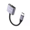USB-C audio adaptér SANDBERG PD65W 136-67 s USB-C PD passthrough