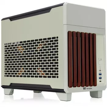 Mini skriňa THERMALTAKE TR100 WS Matcha zelená, kompaktný dizajn, podpora mini-ITX/microATX