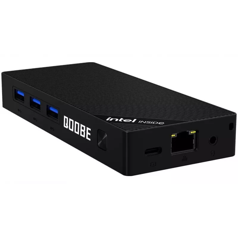 Mini PC Qoobe SUC N150/12GB/SSD 512GB/Win 11 Pro čierny