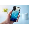 Ochranné puzdro iKins pre Samsung Galaxy S20 — modré jazero čierny povrch