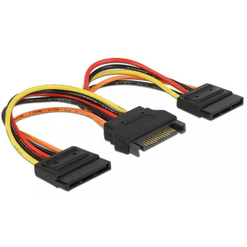 Interný napájací kábel DeLOCK 60143 0,15 m SATA 15-pin