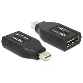 DeLOCK – video/audio adaptér – HDMI – HDMI, 19-pin (W) – Mini DisplayPort (M) – (DisplayPort 1.1) – čierny (65552)