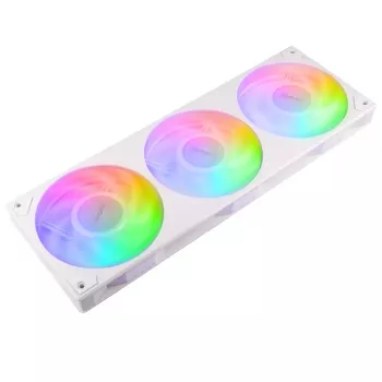 Skriňový ventilátor AKASA Vegas A36 120 mm ARGB - biely (balenie 3 ks)